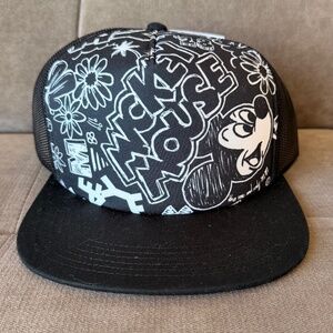 NEFF Disney Mickey Mouse Graffiti Trucker SnapBack Hat